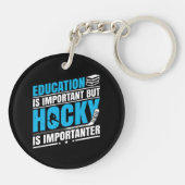 ホッケーおもしろいは重要だ キーホルダー (裏面)