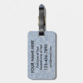 ホッケーおもしろいエンフォーサーカスタムラゲージタグ ラゲッジタグ (裏面縦)