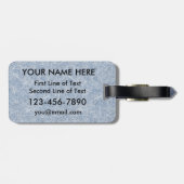 ホッケーおもしろいエンフォーサーカスタムラゲージタグ ラゲッジタグ (裏面横)