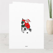 ホッケーおもしろいクリスマスカード カード (裏面)