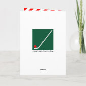 ホッケーおもしろいクリスマス シーズンカード (裏面)