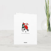 ホッケーおもしろいクリスマス シーズンカード (裏面)