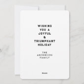 ホッケーおもしろいクリスマス シーズンカード (裏面)