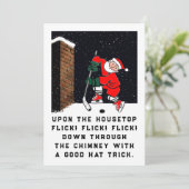 ホッケーおもしろいクリスマス シーズンカード (スタンド正面)