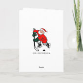 ホッケーおもしろいクリスマス シーズンカード (裏面)