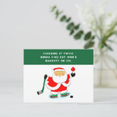 ホッケーおもしろいクリスマス シーズンポストカード (スタンド正面)