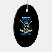 ホッケーおもしろいゴアリーマスクパンアイスホッケー セラミックオーナメント (右)