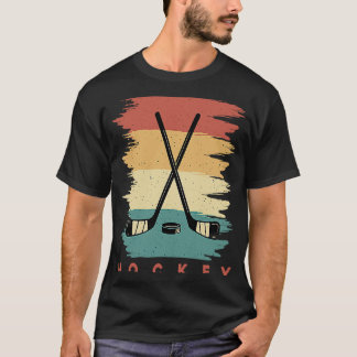 ホッケーおもしろいホッケーフリスビーレトロヴィンテージ70 Tシャツ