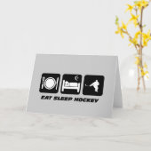 ホッケーおもしろい カード (黄色い花)