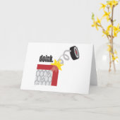 ホッケーおもしろい カード (黄色い花)