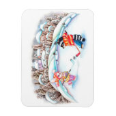 ホッケーおもしろい マグネット (縦)