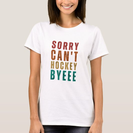 ホッケーおもしろい Tシャツ (正面)