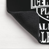 ホッケーお気に入りの選手がガールフレンド・アイスと呼ぶ マウスパッド (コーナー)