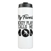 ホッケーお気に入りの選手がママを呼び出す タンブラー (正面)