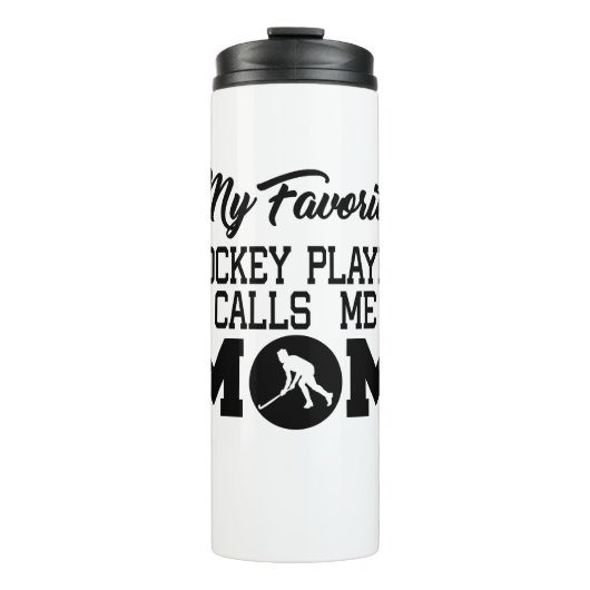 ホッケーお気に入りの選手がママを呼び出す タンブラー (正面)