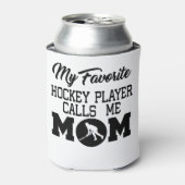 ホッケーお気に入りの選手がママを呼び出す 缶クーラー (缶正面)