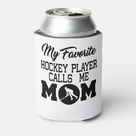 ホッケーお気に入りの選手がママを呼び出す 缶クーラー (缶裏面)