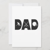 ホッケーお父さん 父の日のアイスホッケー プレゼント ギフト 招待状 (正面)