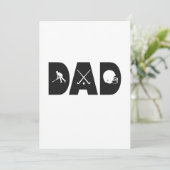 ホッケーお父さん 父の日のアイスホッケー プレゼント ギフト 招待状 (スタンド正面)