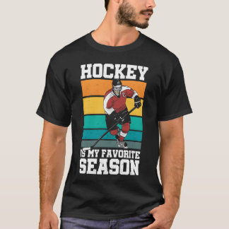 ホッケーが大好きなシーズン スポーツアスリート アイスギ Tシャツ