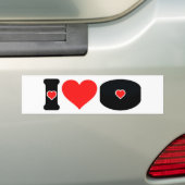 ホッケーが大好き バンパーステッカー (車上)