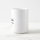 ホッケーが好きなカナダのオオカミ鳥の恋愛 コーヒーマグカップ (中央)