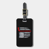 ホッケーするセラピーは要遊らない ラゲッジタグ (正面縦)