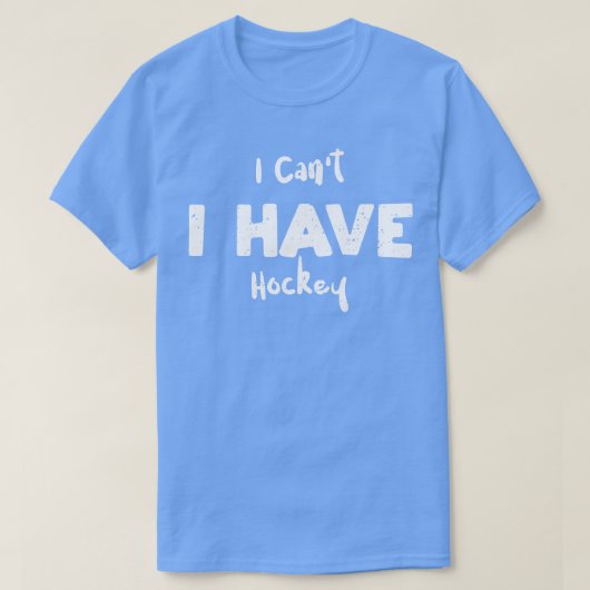 ホッケーできない Tシャツ (デザイン正面)