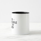 ホッケーでビートした人々の涙おもしろい マグカップ (中央)