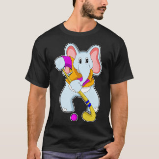 ホッケーで象こうもり Tシャツ