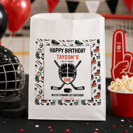 ホッケーで1歳の誕生日パーティーをお祝い フェイバーバッグ