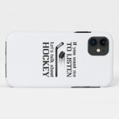ホッケーについて話す Case-Mate iPhoneケース (裏面(横))