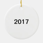 ホッケーのお母さんのオーナメント セラミックオーナメント (裏面)