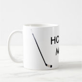 ホッケーのお母さんのマグ コーヒーマグカップ (左)