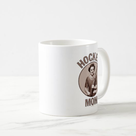 ホッケーのお母さんのマグ コーヒーマグカップ (正面右)