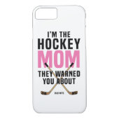 ホッケーのお母さん彼らは約警告しました Case-Mate iPhoneケース (裏面)