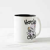 ホッケーのひよこのTシャツおよびギフト ツートーンマグカップ (正面右)