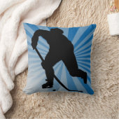 ホッケーのアメリカ人のMoJoの枕 クッション (ブランケット)