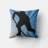 ホッケーのアメリカ人のMoJoの枕 クッション (裏面)