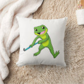 ホッケーのカエルこうもり クッション (ブランケット)