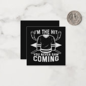 ホッケーのギフトを見たこと来が無おもしろいいヒット ノートカード (正面/裏面インサイチュ)