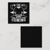 ホッケーのギフトを見たこと来が無おもしろいいヒット ノートカード (正面/裏面)