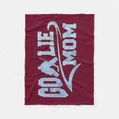 ホッケーのゴールキーパーのお母さんの運動尾 フリースブランケット (正面)