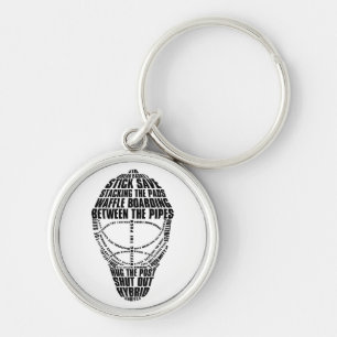 ホッケーのゴールキーパーのマスクKeychain キーホルダー
