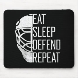 ホッケーのゴールキーパー マウスパッド