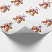 ホッケーのゴールキーパー! ラッピングペーパー (角)