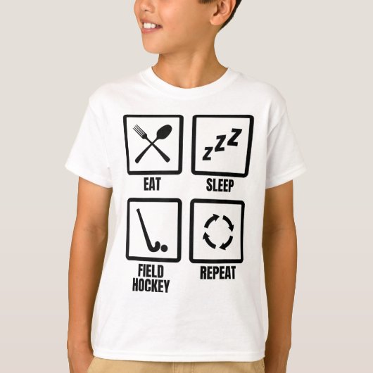 ホッケーのスケジュールトレーニング Tシャツ (正面)