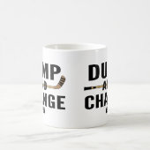ホッケーのダンプと変更 コーヒーマグカップ (中央)