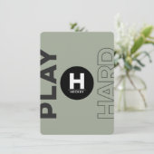 ホッケーのバーのバルミツワーのクラシックの招待状 招待状 (スタンド正面)