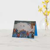 ホッケーのパパカード カード (黄色い花)